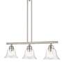 5_Moreland 3 Light Brushed Nickel Linear Chandelier more views