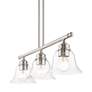 6_Moreland 3 Light Brushed Nickel Linear Chandelier more views