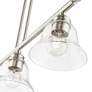 7_Moreland 3 Light Brushed Nickel Linear Chandelier more views