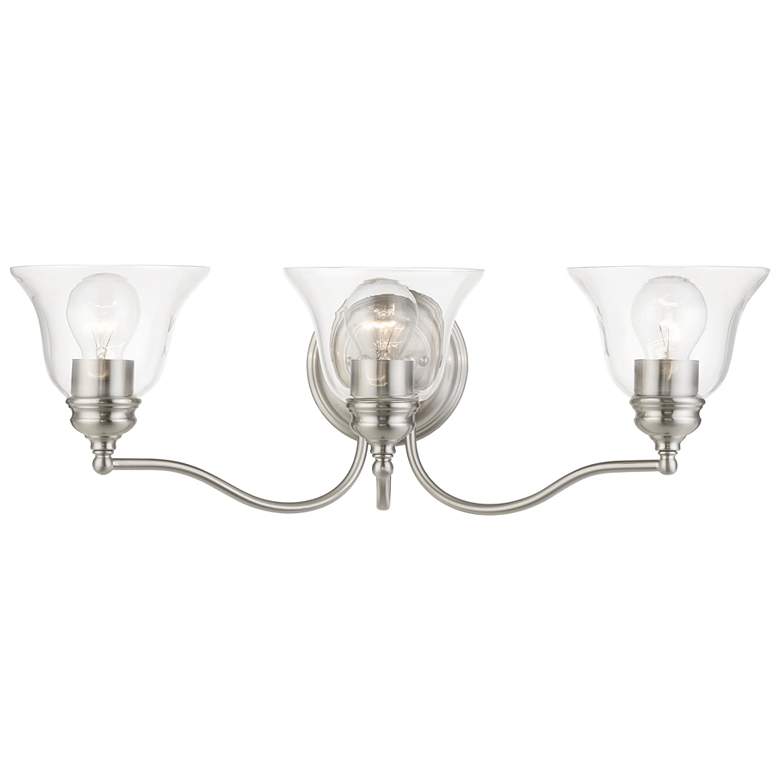 Image 2 Moreland 3 Light Brushed Nickel Vanity Sconce