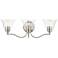 Moreland 3 Light Brushed Nickel Vanity Sconce