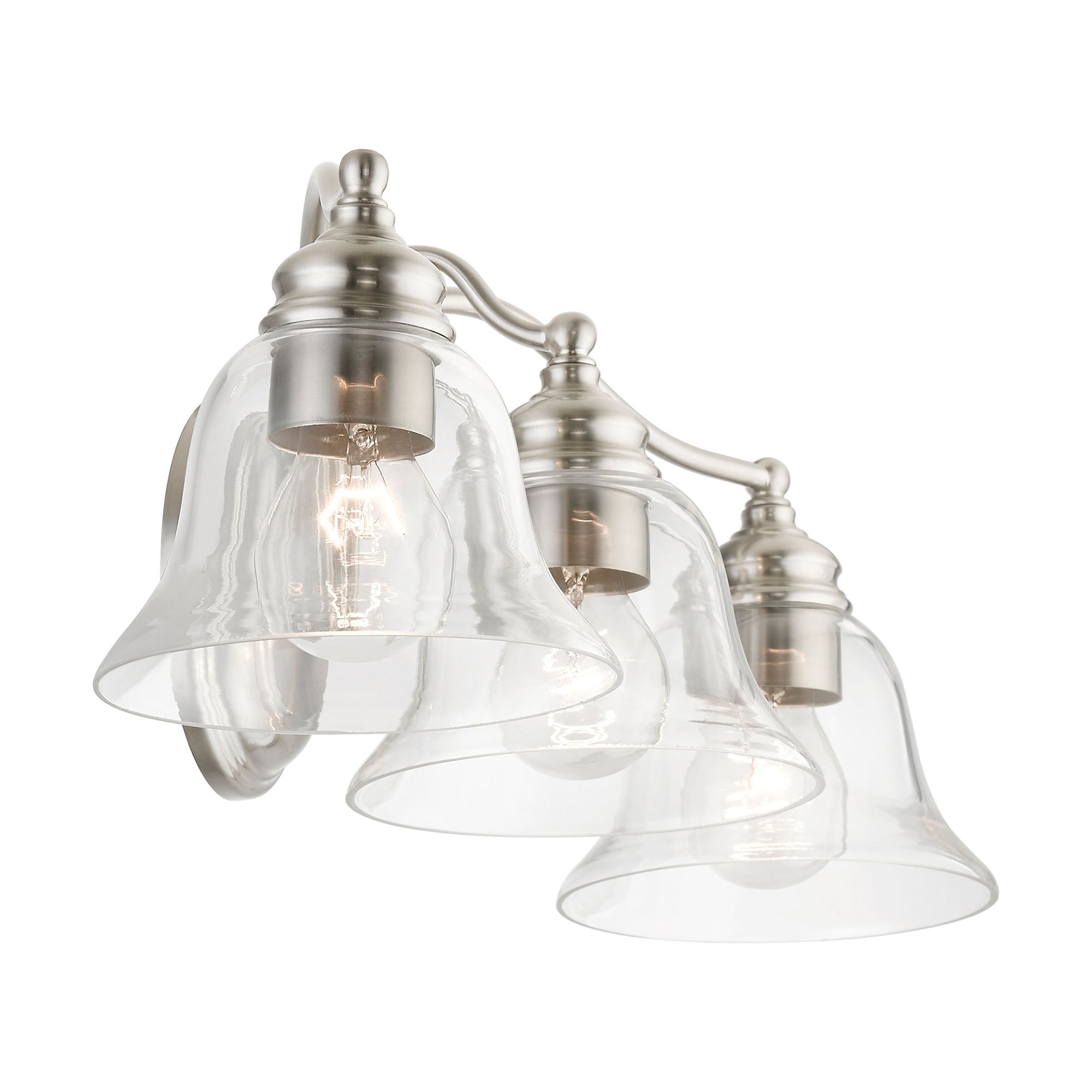 Moreland 3 Light Brushed Nickel Vanity Sconce