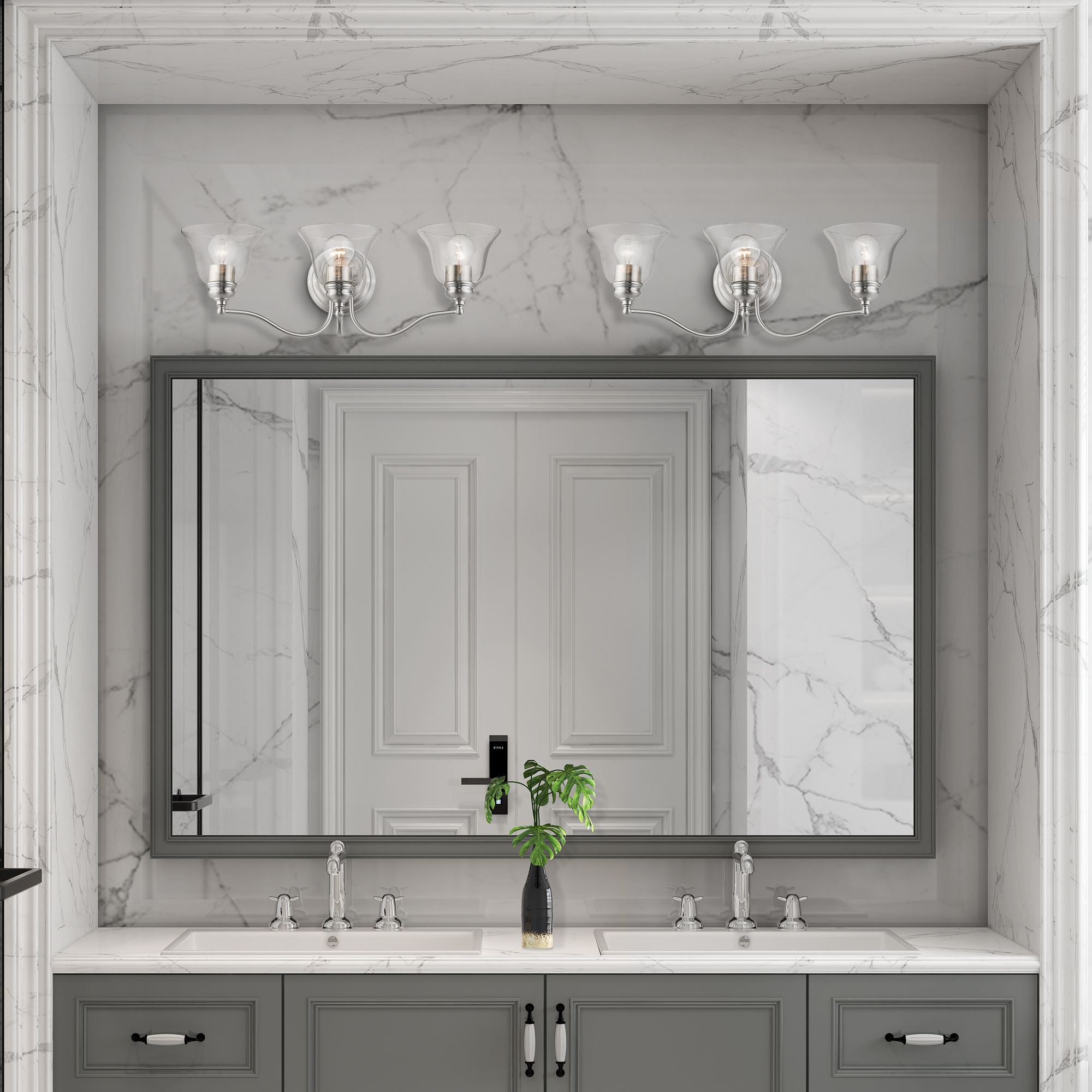 Moreland 3 Light Brushed Nickel Vanity Sconce