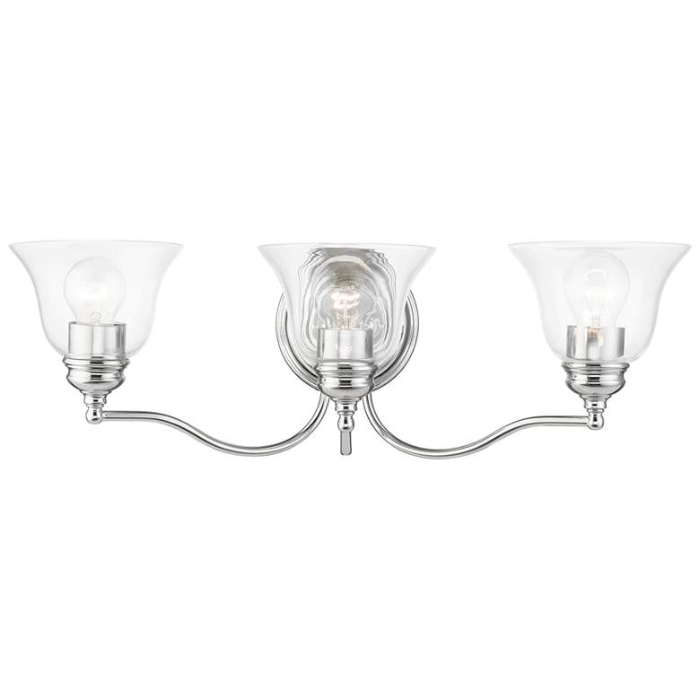 Image 1 Moreland 3 Light Polished Chrome Vanity Sconce