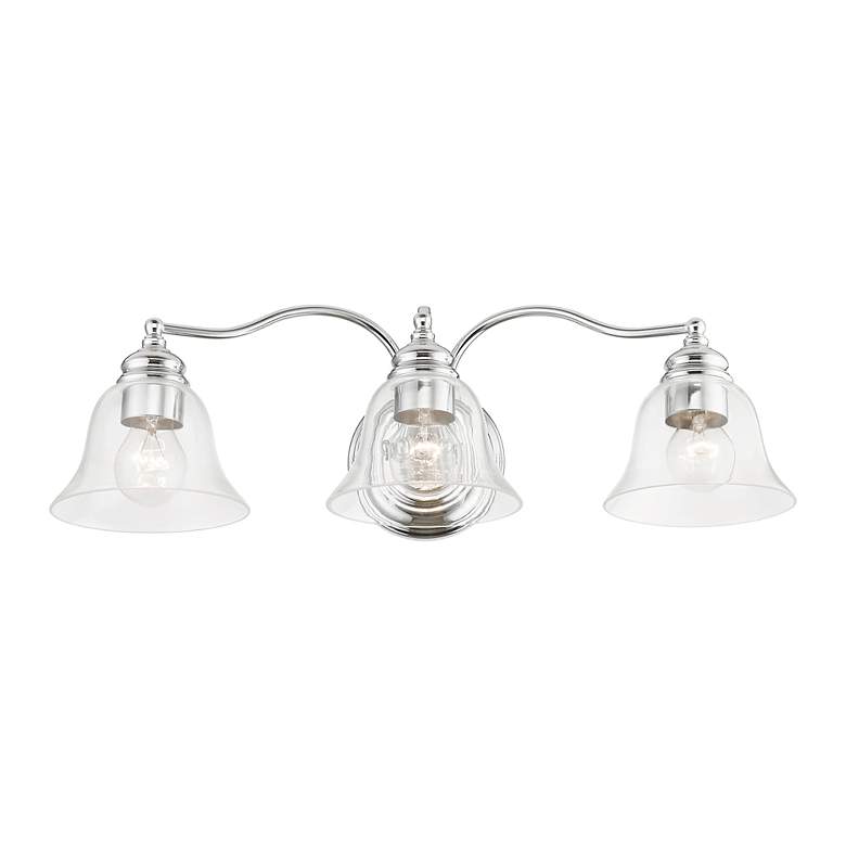 Image 3 Moreland 3 Light Polished Chrome Vanity Sconce more views