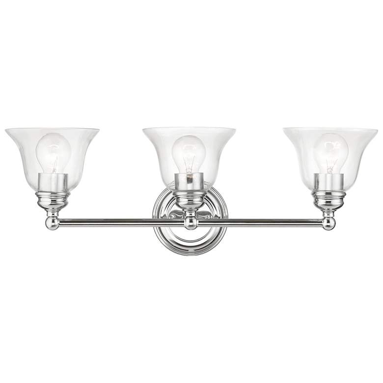 Image 1 Moreland 3 Light Polished Chrome Vanity Sconce