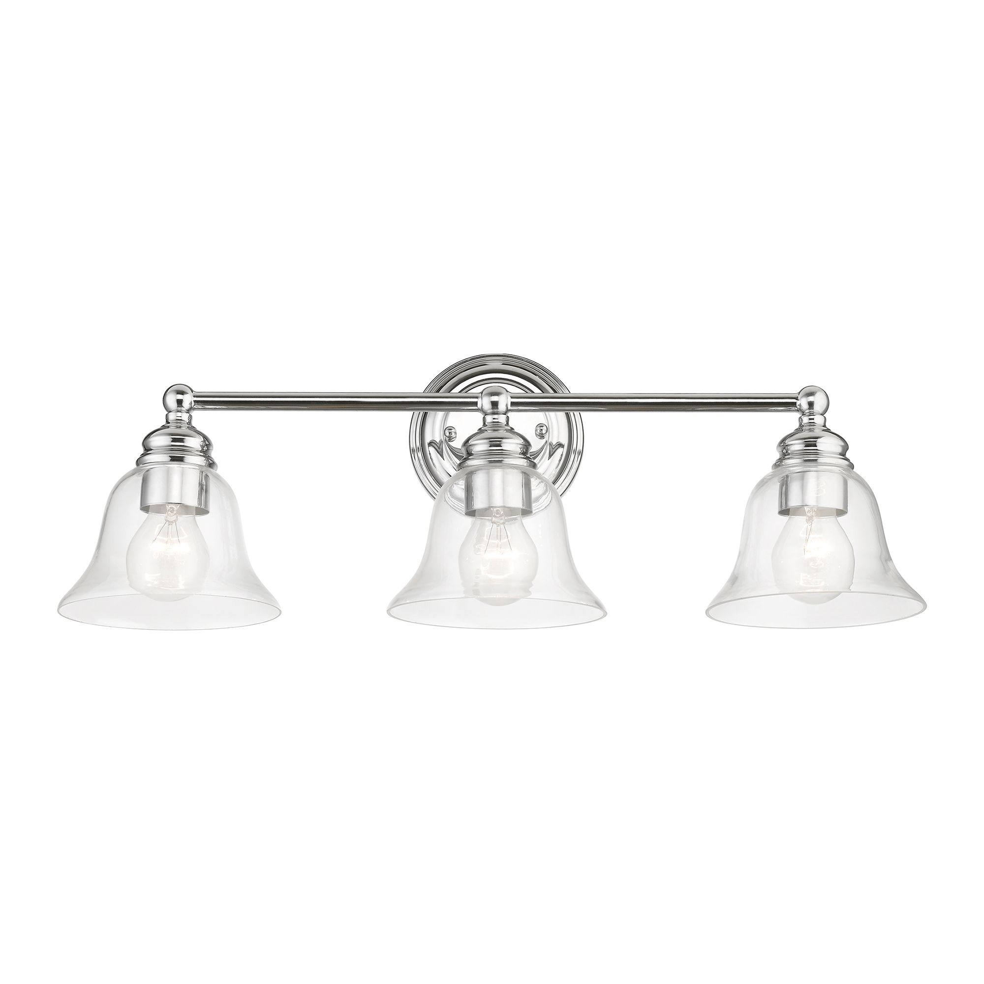 Image 4 Moreland 3 Light Polished Chrome Vanity Sconce more views