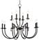 Moreland 32" Wide Bronze Metal 12-Light Chandelier