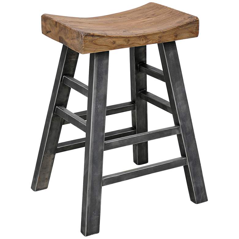 Image 1 Morella Rustic 30 inch Square Bar Stool