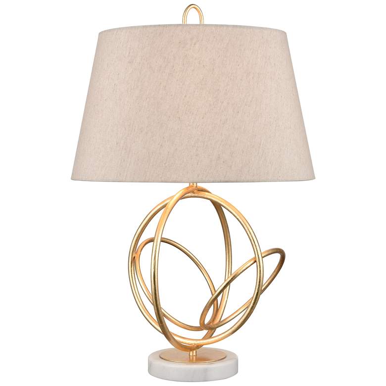 Image 1 Morely 26 inch High 1-Light Table Lamp - Gold Leaf