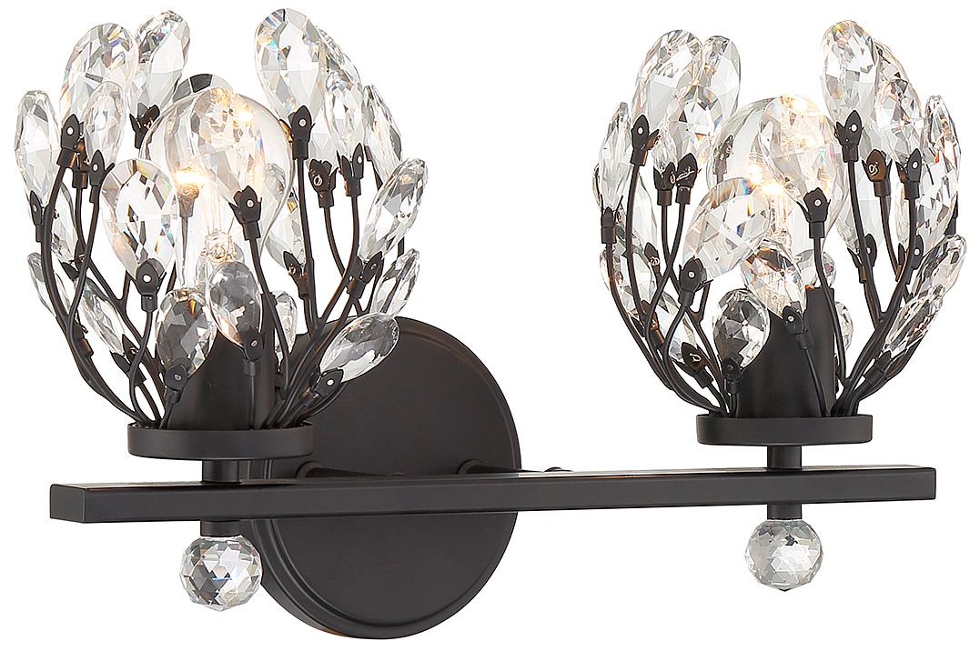 Image 3 Moreno 2-Light Bathroom Vanity Light in Matte Black more views