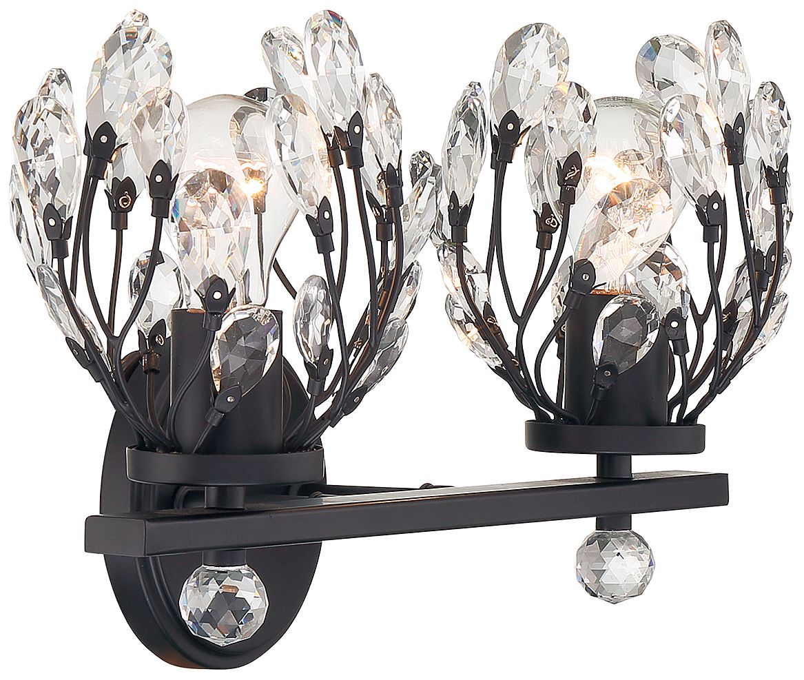 Image 4 Moreno 2-Light Bathroom Vanity Light in Matte Black more views