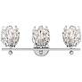 1_Moreno 23 1/2" Wide Chrome Crystal 3-Light Bath Light