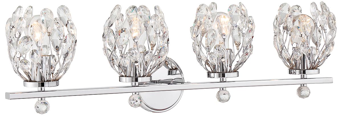Image 3 Moreno 4-Light Bathroom Vanity Light in Chrome more views