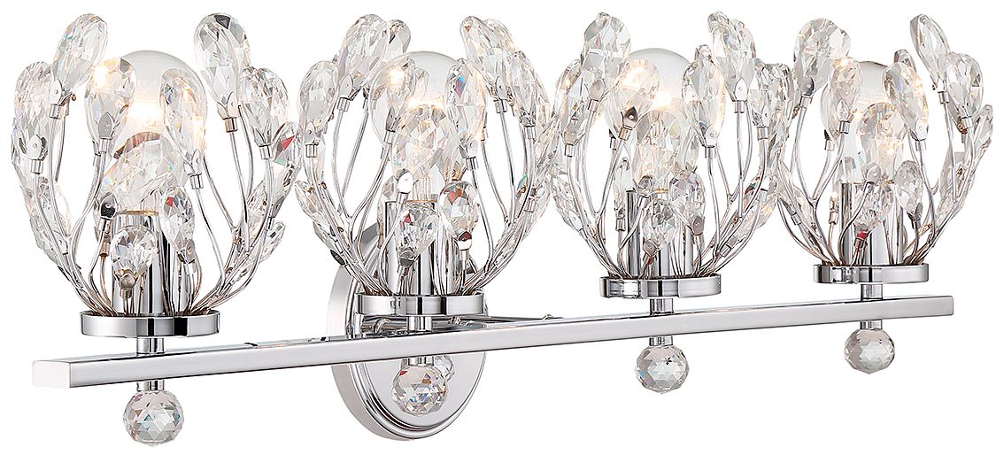 Image 4 Moreno 4-Light Bathroom Vanity Light in Chrome more views