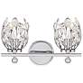 1_Moreno 9 1/2" High Chrome Crystal 2-Light Wall Sconce