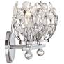 5_Moreno 9 1/2" High Chrome Crystal 2-Light Wall Sconce more views