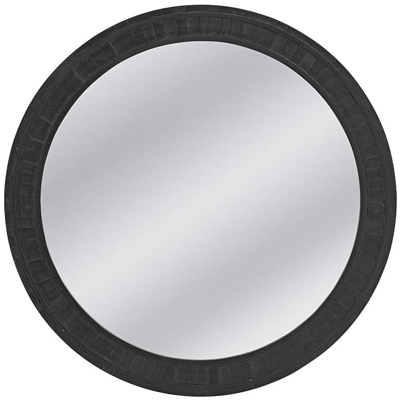 Image 1 Moreno Dusty Black 42" Round Oversized Wall Mirror