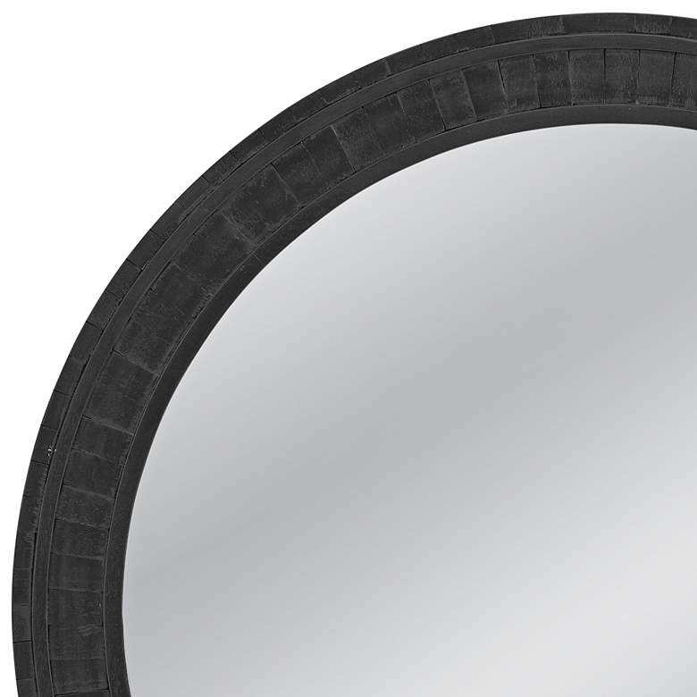 Image 2 Moreno Dusty Black 42" Round Oversized Wall Mirror more views