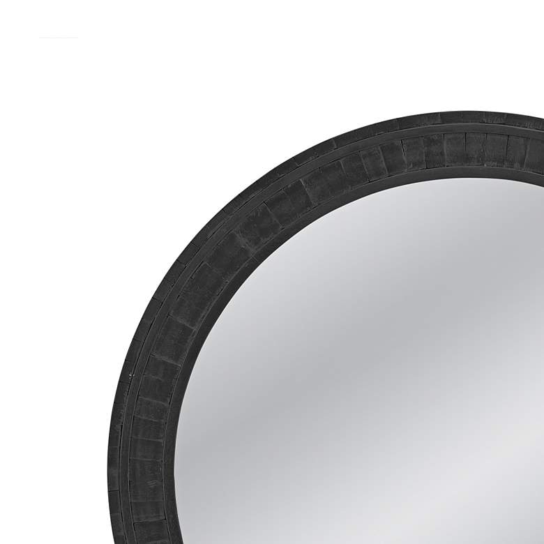 Image 4 Moreno Dusty Black 42" Round Oversized Wall Mirror more views
