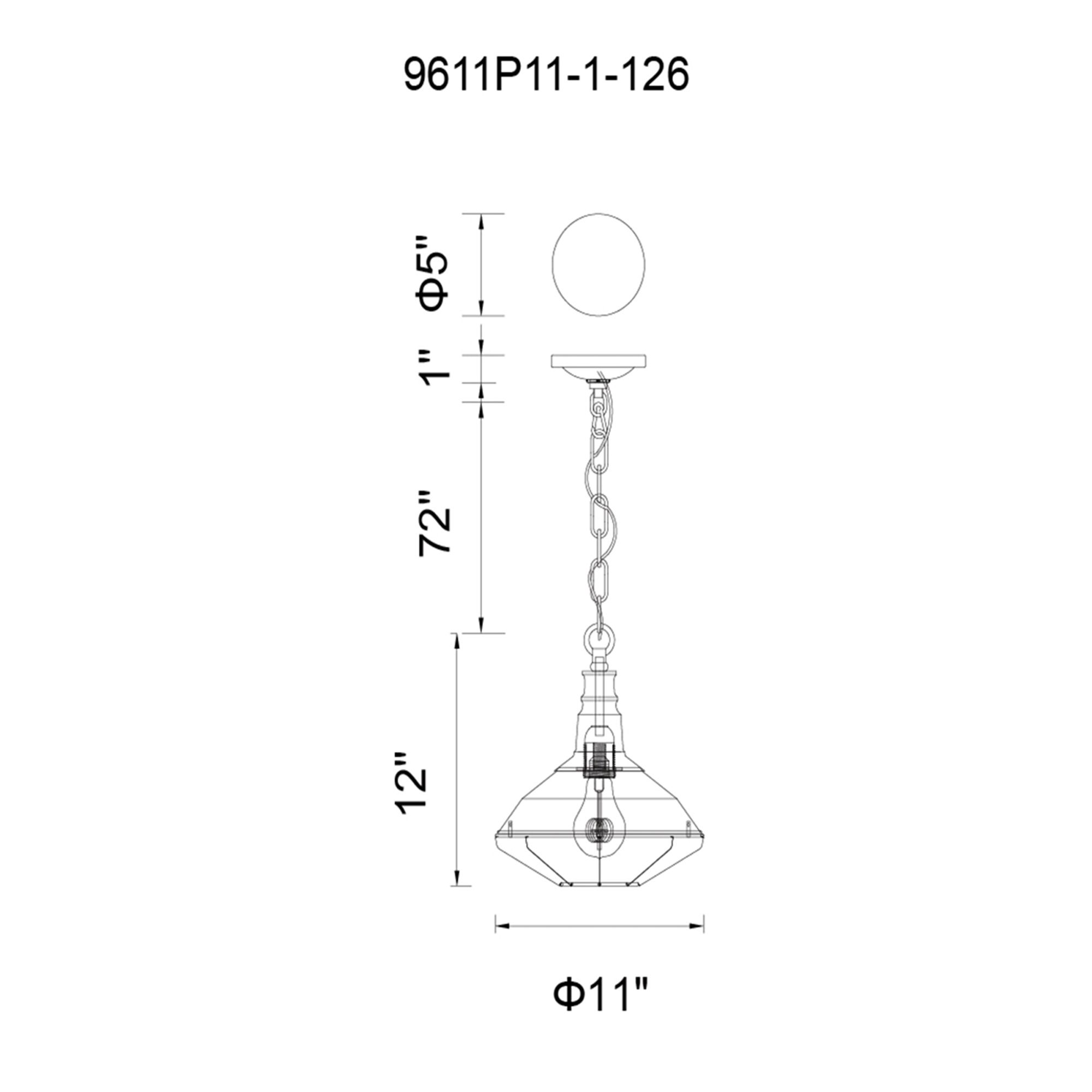 Image 2 Morgan 1 Light Down Mini Pendant With Black Finish more views