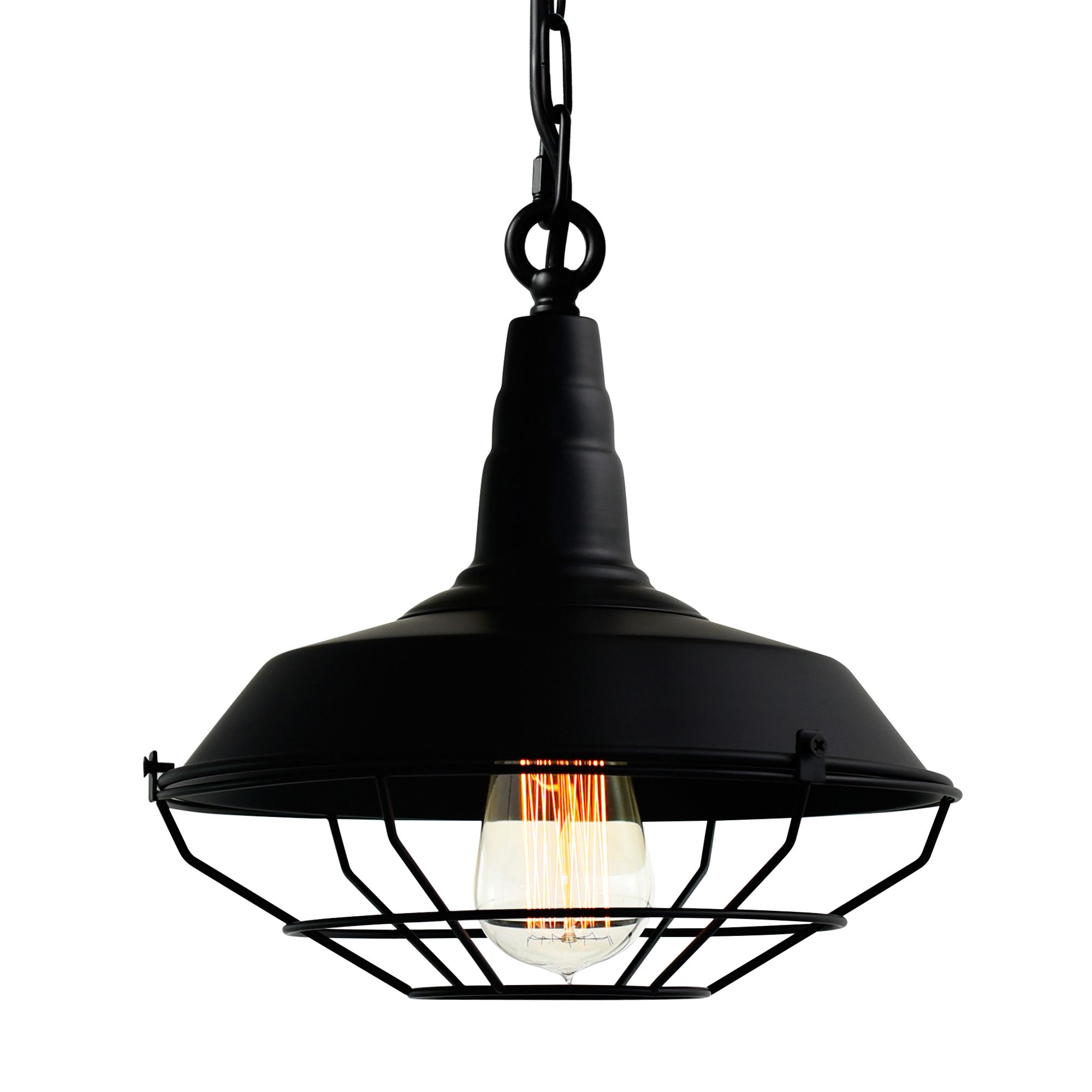 Image 2 Morgan 1 Light Down Mini Pendant With Black Finish more views