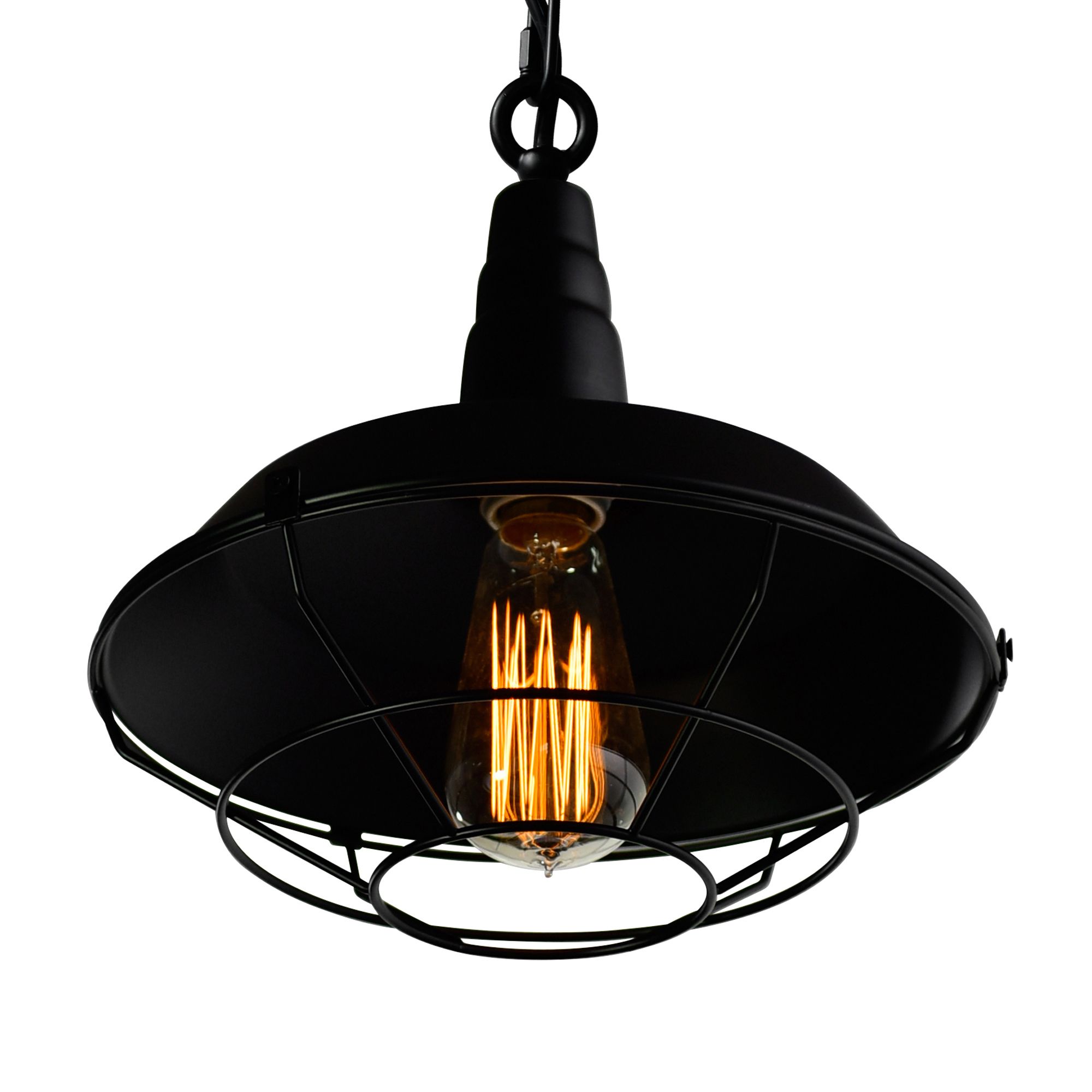 Image 3 Morgan 1 Light Down Mini Pendant With Black Finish more views