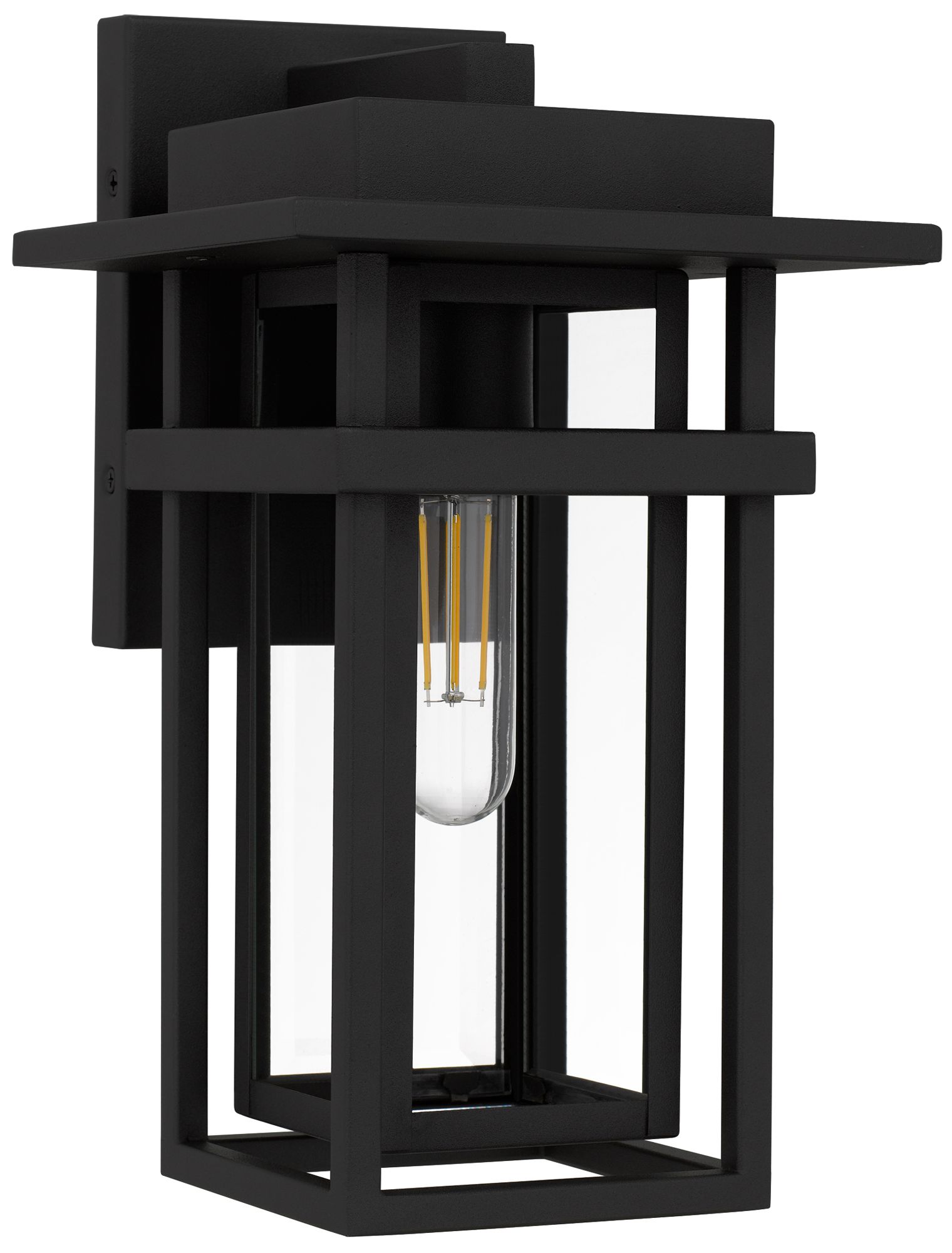 Image 3 Morgan 1-Light Earth Black Outdoor Wall Lantern more views