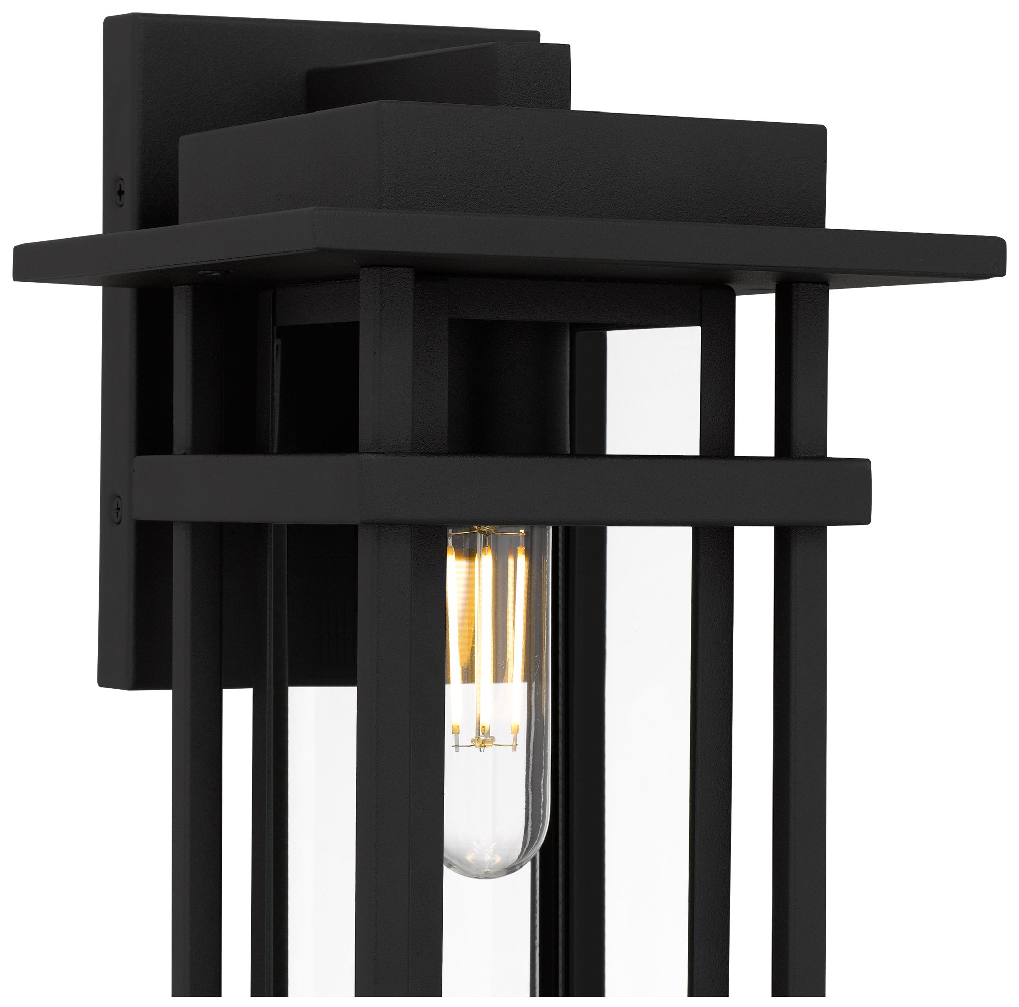 Image 6 Morgan 1-Light Earth Black Outdoor Wall Lantern more views