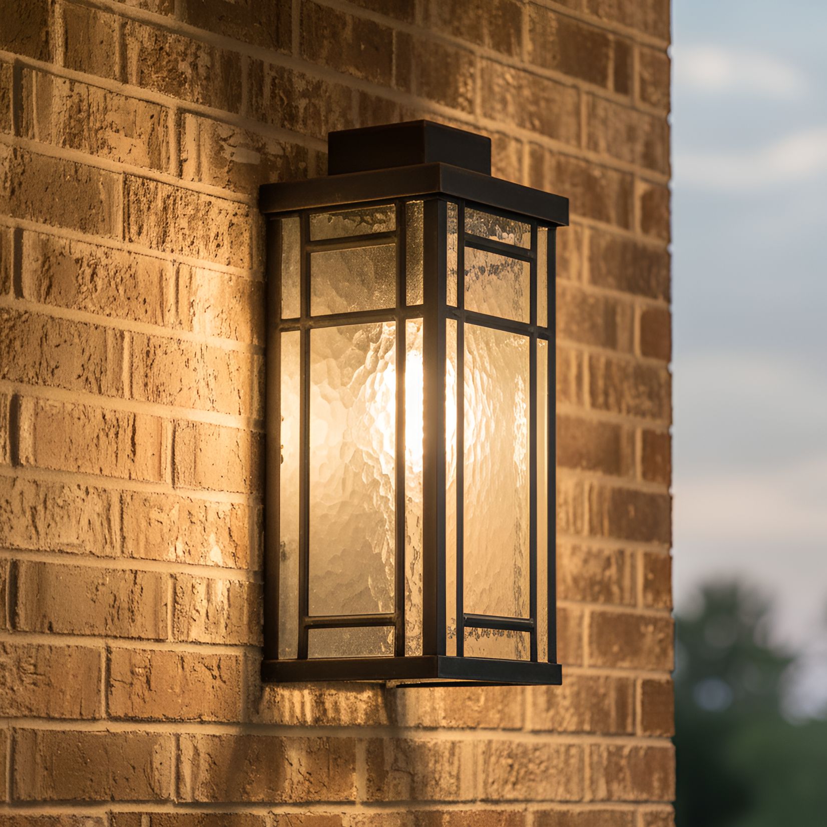 Morgan 1-Light Earth Black Outdoor Wall Lantern
