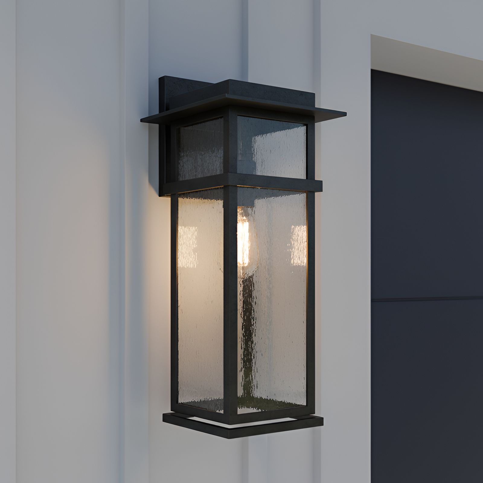 Thumbnail1 of Morgan 1-Light Earth Black Outdoor Wall Lantern