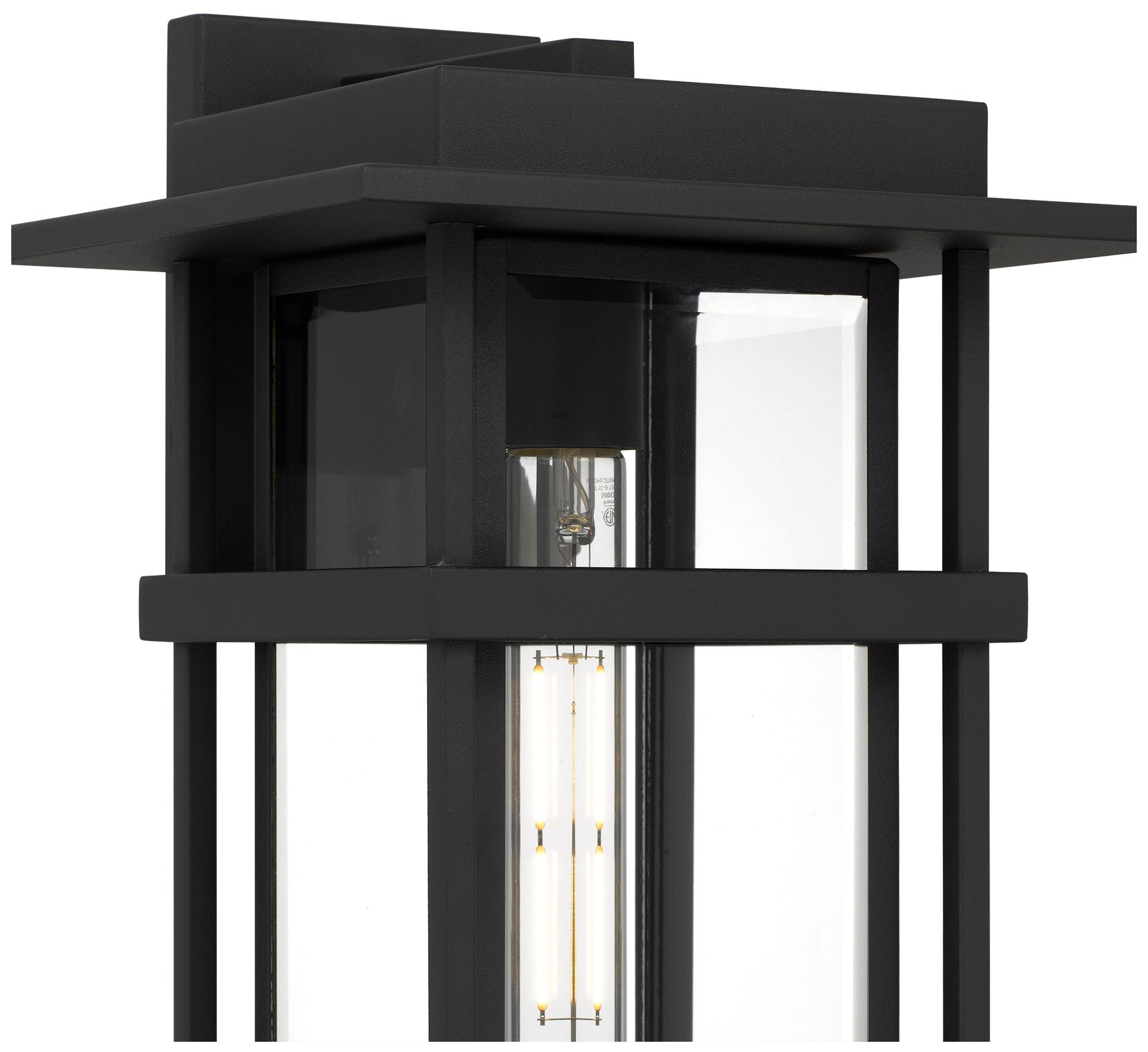 Morgan 1-Light Earth Black Outdoor Wall Lantern