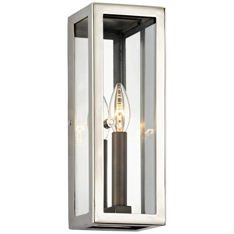 Image 1 Morgan 12 1/2" High Polished Stainless Outdoor Wall Light
