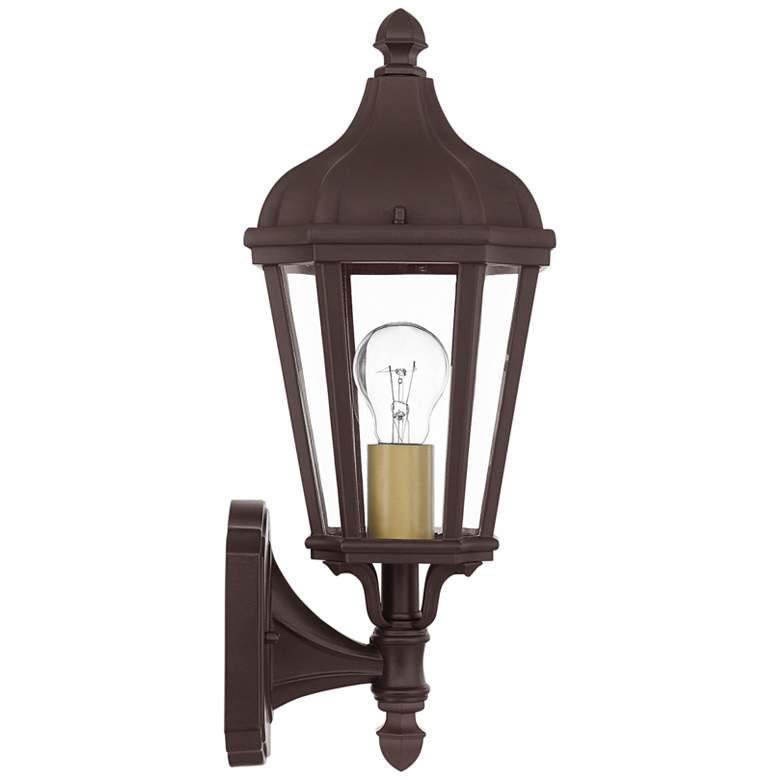 Image 1 Morgan 14 1/4" High Bronze Outdoor Wall Light