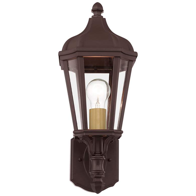 Image 3 Morgan 14 1/4" High Bronze Outdoor Wall Light more views