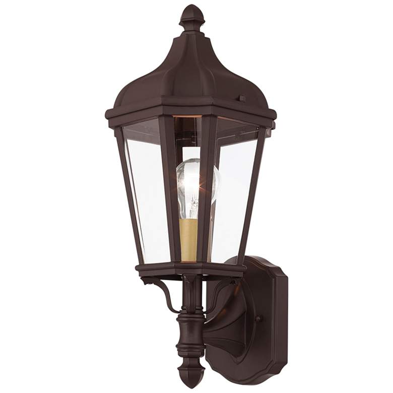 Image 4 Morgan 14 1/4 inch High Bronze Outdoor Wall Light more views