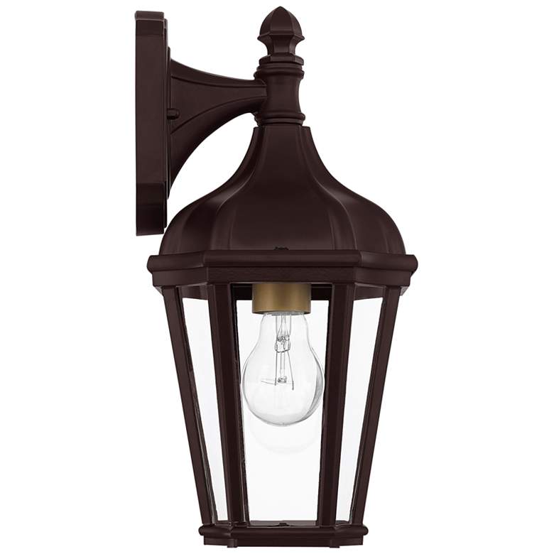 Image 1 Morgan 14" High Bronze Outdoor Wall Light