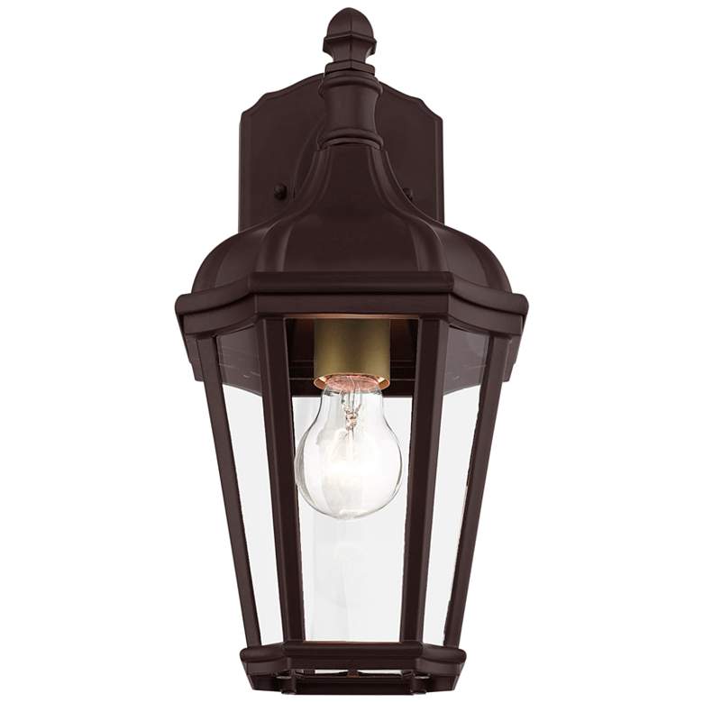 Image 3 Morgan 14" High Bronze Outdoor Wall Light more views