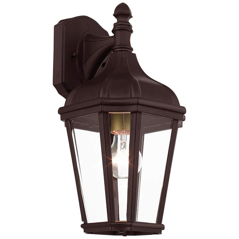 Image 4 Morgan 14" High Bronze Outdoor Wall Light more views