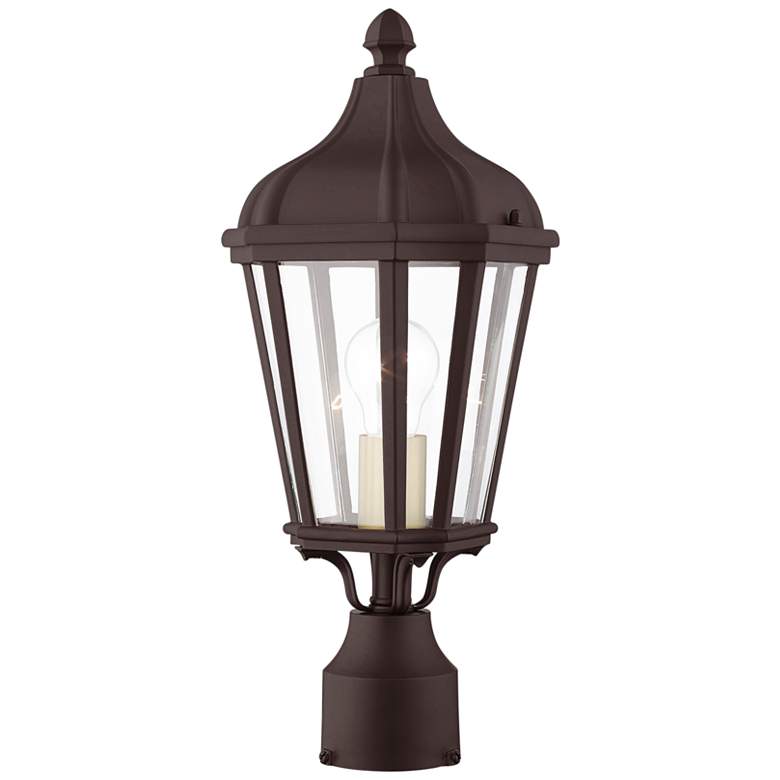 Image 3 Morgan 17 3/4" High Bronze Outdoor Post Mount more views