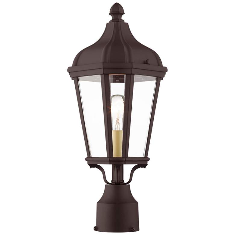 Image 4 Morgan 17 3/4" High Bronze Outdoor Post Mount more views