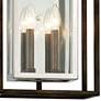 Morgan 17"H Bronze and Polished Stainless Outdoor Wall Light