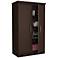Morgan 2-Door Locking Chocolate Storage Cabinet