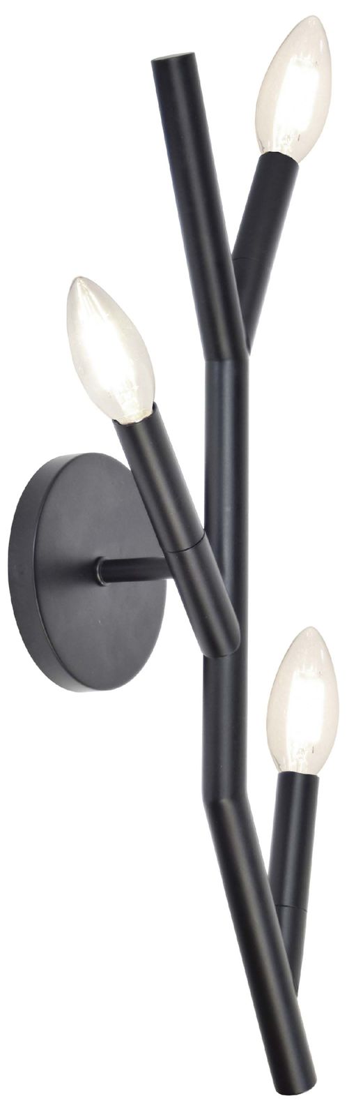 Morgan 20" High 3 Light Matte Black Wall Sconce