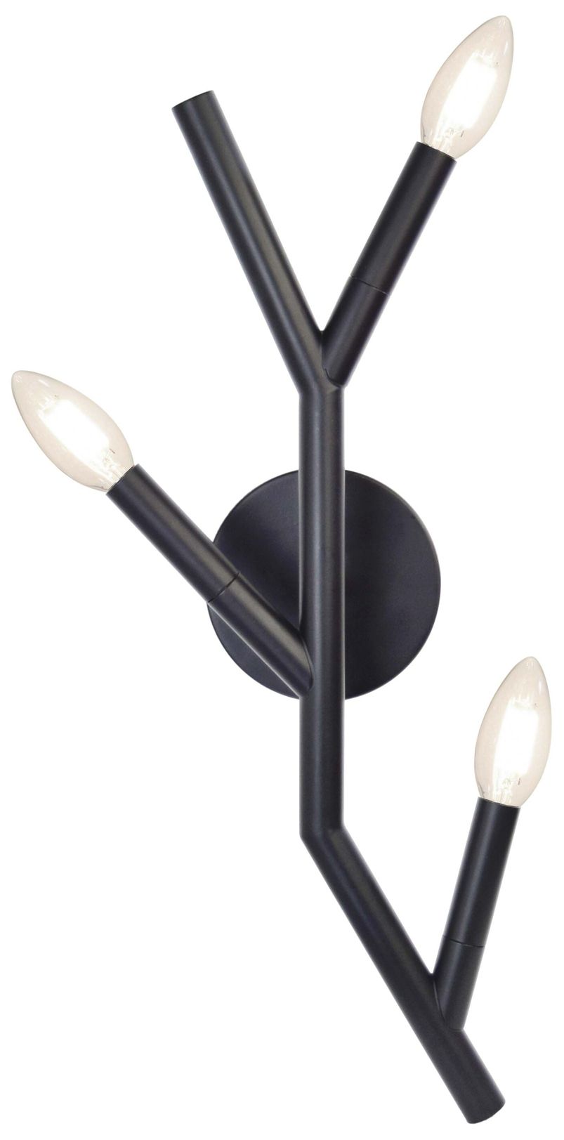 Image 3 Morgan 20" High 3 Light Matte Black Wall Sconce more views