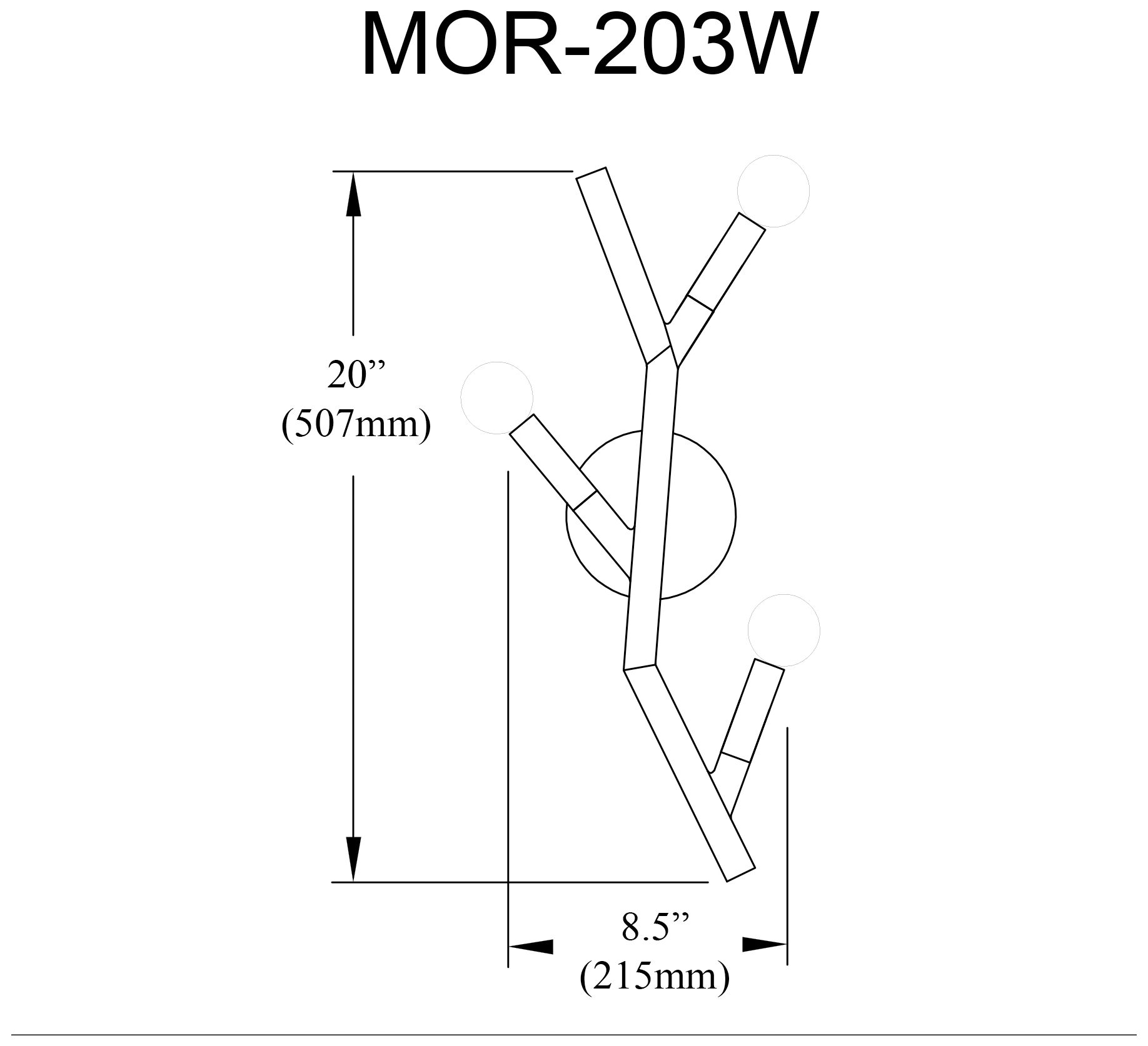 Image 5 Morgan 20" High 3 Light Matte Black Wall Sconce more views