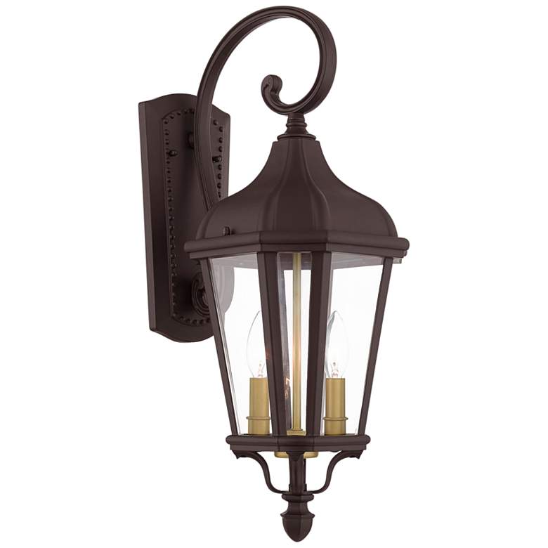 Image 4 Morgan 23 1/2 inch High Bronze Outdoor Wall Light more views