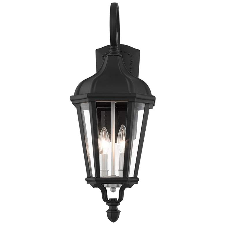 Image 4 Morgan 23 1/2" High Textured Black Outdoor Wall Light more views