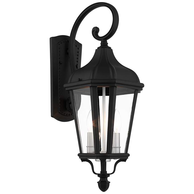 Image 5 Morgan 23 1/2" High Textured Black Outdoor Wall Light more views