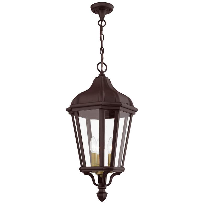 Image 2 Morgan 25" High Bronze Outdoor Hanging Light